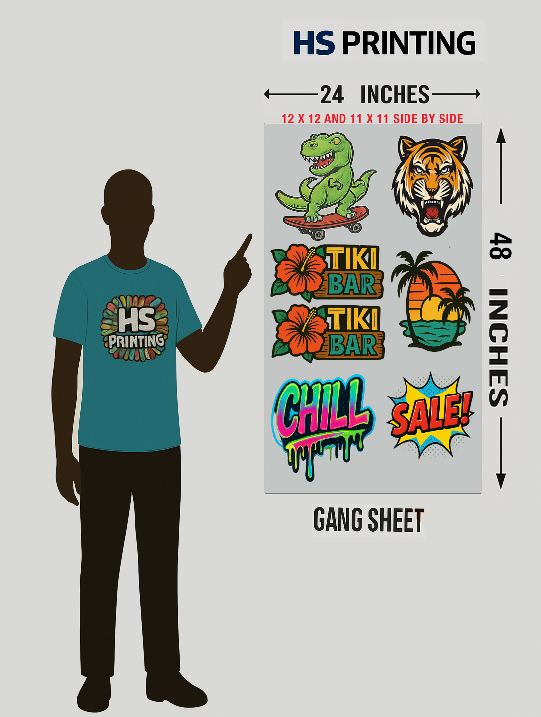24" DTF GANG SHEET