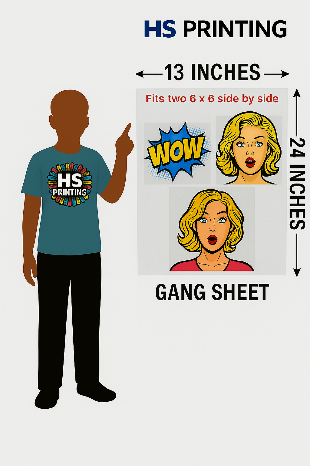 13" DTF GANG SHEET