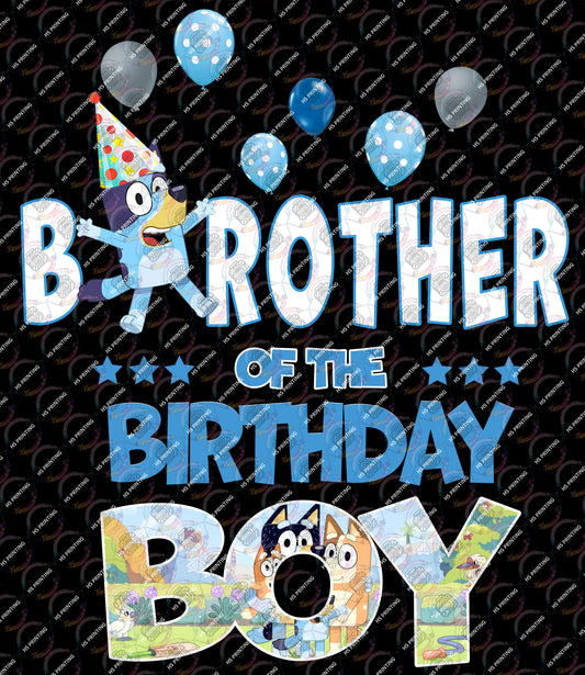 Brother of the Birthday Boy  DTF PNG – Instant Digital Download