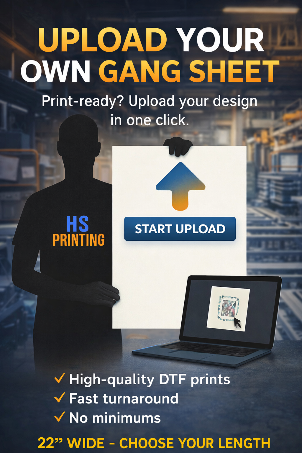 UPLOAD YOUR OWN DTF GANG SHEET