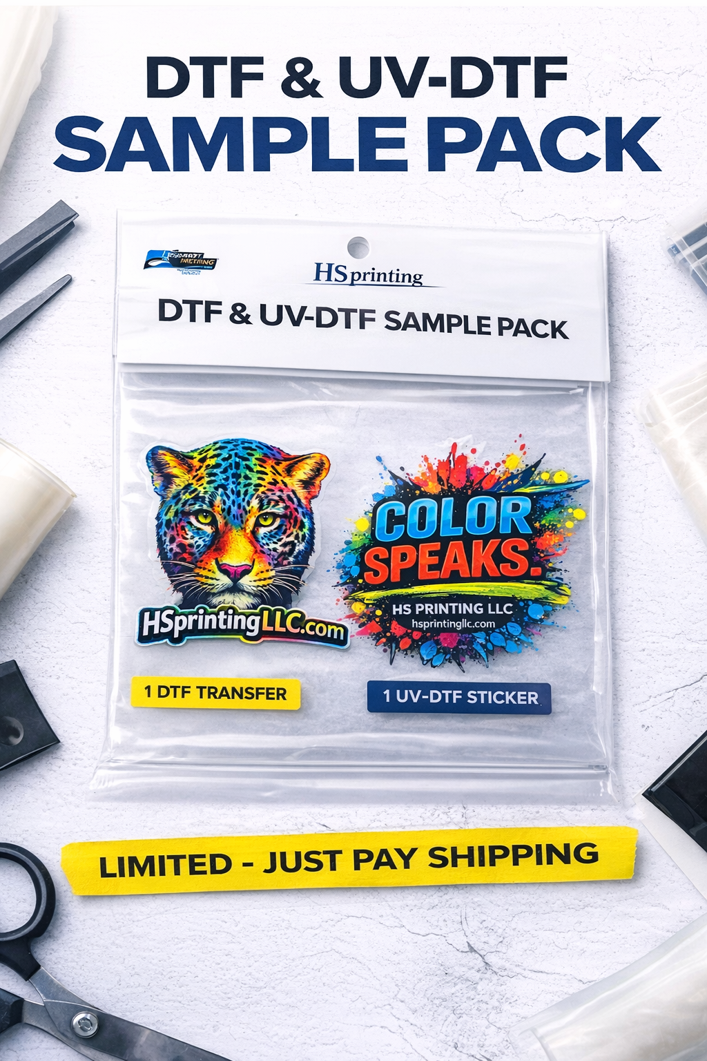 Premium DTF & UV-DTF Sample Pack — Try Before You Bulk Order