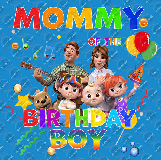 Mommy of the Birthday Boy  DTF PNG – Instant Digital Download